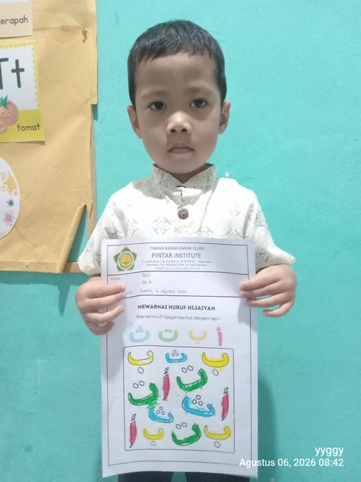 Abilhaq Ihza Zamzami, siswa TK A Pintar Institute