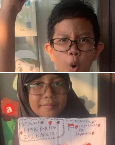 Azam dan Shalihah, siswa SDIT Pintar Institute